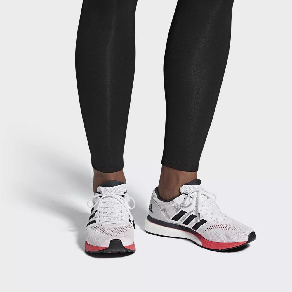 Adidas Adizero Boston 7 Tenis Para Correr Blancos Para Hombre (MX-11643)